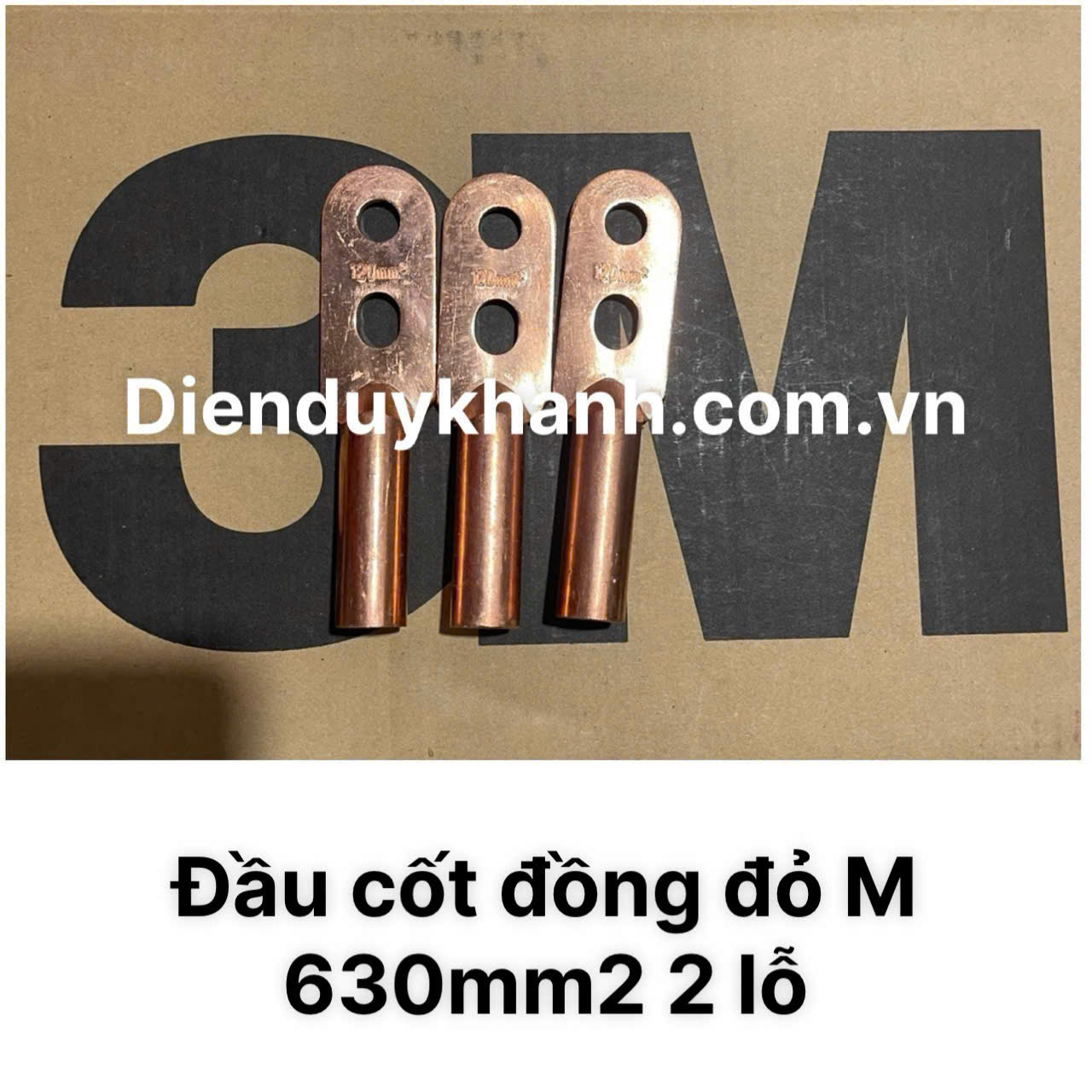Đầu Cốt Đồng Đúc Đỏ 630mm2 2 Lỗ